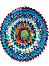 Load image into Gallery viewer, New Ethnic Style Handmade Round Fabric Seat Cushion Washable Cotton and Linen Tatami Mat Futon Splicing Garden Chair Cushion
