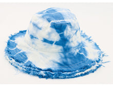 Load image into Gallery viewer, New Ethnic Style Handmade Tie Dyed Hat Bucket Hat Sun Hat Tramp Hat
