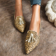 Load image into Gallery viewer, New Fashion Pointed Muller Shoes 40-43 Size Leopard Pattern Casual Single Shoe
