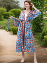 Load image into Gallery viewer, New Blouse Summer Cotton Printing Thin Blouse Bikini Summer Sunscreen Blouse Boho Kimono
