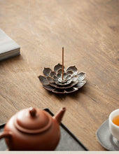 Load image into Gallery viewer, Alloy Lotus Incense Insert Miaolian 5 Holes Large Size Incense Holder Small Incense Burner
