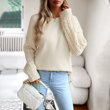 Load image into Gallery viewer, Round Neck Sweater Women&#39;s Autumn/Winter Long sleeved Knitted Shirt Top
