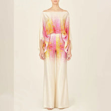 Load image into Gallery viewer, 2025 Spring New Suit Printed Round Neck Loose Bat Sleeve Waist Wide Leg Pants Fashion Suit
