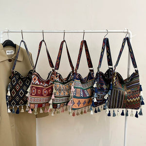 Tibetan Ethnic Style Bag Large Capacity Bohemian Shoulder Messenger Bag