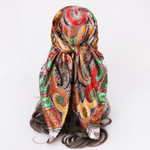 Load image into Gallery viewer, New Square Scarf Women&#39;s Scarf Ethnic Style Shawl Cashew Fruit Pattern Retro Headband

