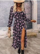 Load image into Gallery viewer, Autumn/Winter New Printed Long Sleeve Backless Bohemian Dress for Women

