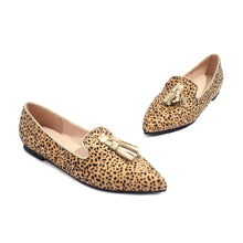 Load image into Gallery viewer, New Fashion Pointed Muller Shoes 40-43 Size Leopard Pattern Casual Single Shoe
