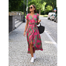 Load image into Gallery viewer, Women&#39;s Summer New V-neck Print Lace Dress
