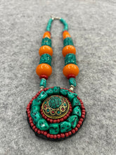 Load image into Gallery viewer, Tibetan Nepalese Necklace Retro Long Versatile Sweater Chain Necklace Pendant
