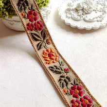 Load image into Gallery viewer, Ethnic Wind Multicolor Cotton Embroidery Flower Lace Accessories Ribbon Curtain Clothing Fabric Hand-made Decorative Materials
