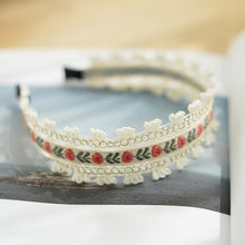 Load image into Gallery viewer, New Bohemian Ethnic Style Embroidered Flower Hair Hoops, Headband Hair Accessories
