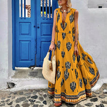 Load image into Gallery viewer, Women&#39;s Summer New Style Sleeveless Mid length Bohemian Printed Dress
