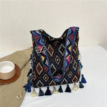 Load image into Gallery viewer, Tibetan Ethnic Style Bag Large Capacity Bohemian Shoulder Messenger Bag
