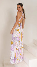 Load image into Gallery viewer, Summer New Fashion Print Lace Panel Long Dress

