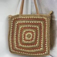 Load image into Gallery viewer, Summer Shoulder Fashion Woven Bag Beach Vacation Retro Casual Style Straw Woven Bag
