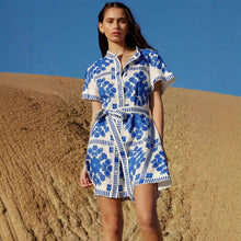 Load image into Gallery viewer, Spot Summer Casual Women&#39;s Fashion Printed Strap Dress
