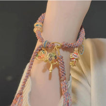 Load image into Gallery viewer, Tibetan Thangka Woven Hand Rope Ethnic Style Lucky Hand Strand Light Luxury Small and Exquisite Retro Women&#39;s Bracelet
