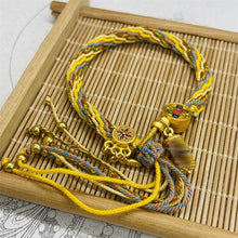 Load image into Gallery viewer, Tibet Hand-woven Diamond Rope Hand Rope Bracelet Jewelry Gifts
