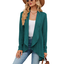 Load image into Gallery viewer, Autumn and Winter New Long sleeved Solid Color Loose Cardigan Top Women's Knitted Coat
