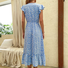 Load image into Gallery viewer, Stylish free-form print dress mid-length
