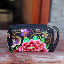 Load image into Gallery viewer, Ethnic Bag Fashion Fabric Coin Purse Embroidered Multi-layer Zipper Bag Clutch Bag
