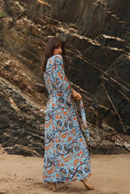 Load image into Gallery viewer, New Blouse Summer Cotton Printing Thin Blouse Bikini Summer Sunscreen Blouse Boho Kimono
