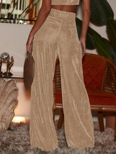 Load image into Gallery viewer, French Temperament Commuter Pants Gold Velvet Drape Wide-leg Pants Loose Casual Pants
