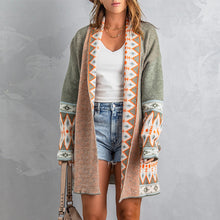 Load image into Gallery viewer, Boho Style Printed Cardigan Jacket Women Autumn and Winter New Cardigan Jacket
