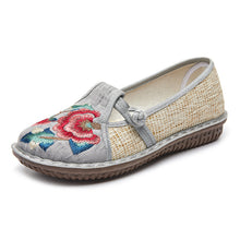 Load image into Gallery viewer, Ethnic Style New Fashion Single Shoes Woven Embroidered Shoes Soft Sole Mom&#39;s Shoes
