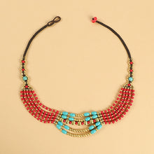 Load image into Gallery viewer, Original Design Retro Exotic Tibetan Nepalese Necklace Hand-woven Ethnic Style Multi-layer Forehead Headdress for Women
