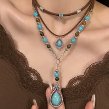Load image into Gallery viewer, Bohemian Ethnic Style Necklace Design Sense Multi-layer Stacked Collarbone Chain
