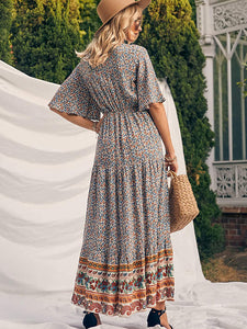 Summer Women's Bohemian Dress Beach Resort Maxi Dress