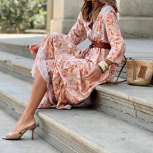 Load image into Gallery viewer, Autumn New Casual Style Bohemian Mid length Printed Dress
