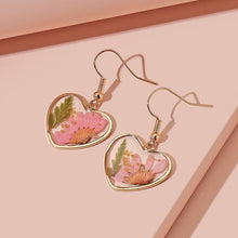 Load image into Gallery viewer, New Transparent Camellia Blossom Dried Flower Creative Forest Love Flower Earrings Design Sense INS Earrings and Earrings
