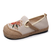 Load image into Gallery viewer, Embroidered Shoes Fisherman Shoes Cart Stitching Cotton and Linen Embroidery Shoes, Anti Slip and Breathable Round Toe Women&#39;s Shoes
