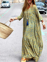 Load image into Gallery viewer, Autumn Spring New Long Sleeve Fashion Printed Bohemian Loose fitting Dress
