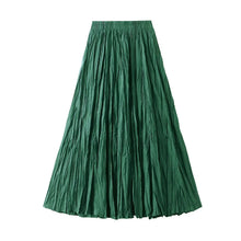 Load image into Gallery viewer, Light Luxury Irregular Slimming Pleated  A-line Skirt for Women High Waist Solid Color Loose Fashion Skirts Casual  Spring New
