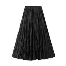 Load image into Gallery viewer, Light Luxury Irregular Slimming Pleated  A-line Skirt for Women High Waist Solid Color Loose Fashion Skirts Casual  Spring New
