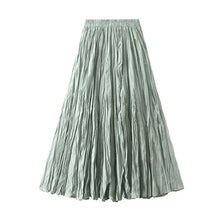 Load image into Gallery viewer, Light Luxury Irregular Slimming Pleated  A-line Skirt for Women High Waist Solid Color Loose Fashion Skirts Casual  Spring New
