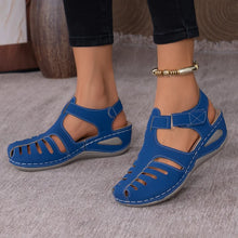 Load image into Gallery viewer, 2025 New Women&#39;s Peep-Toe Ankle Strap Sandals Summer Block Heel Fashion Shoes 11 Colors Available
