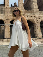 Load image into Gallery viewer, 2025 Sexy Party Off Shoulder Dresses Women&#39;s Elegant Sleeveless Hollow Out Beach Dress Backless High Street Lady Summer Vestidos
