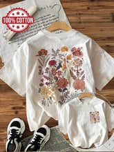 Load image into Gallery viewer, Flower 100% Cotton Y2k T-Shirt Female Funny T Shirts Egirl Korean Fashion Graphic Tees Tops Women Clothing Natureinspired Design
