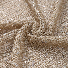 Load image into Gallery viewer, Fashion Women&#39;s Sequins Knit Hollow Out Pullovers Loose O-neck Long Sleeve Female Sweaters 2025 Spring Lady Shinny Chic Shirts
