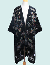 Load image into Gallery viewer, WeHello Bohemian burnt plush kimono Women&#39;s long Purple Tassel Beach Cover-up  Holiday Casual Cardigan Shawl JYPF-20
