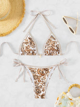 Load image into Gallery viewer, 2025 Halter String Triangle Two Piece Bikini Women Swimwear Female Swimsuit Bathers Bathing Swimming Suit Beachwear Summer

