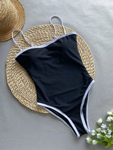 Load image into Gallery viewer, Vintage One Piece Swimsuit Retro Swimwear Women&#39;s Swimsuit Bandeau Bathing Suit Beachwear Monokini Female Swimming Suits
