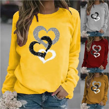 Load image into Gallery viewer, Women&#39;s Casual Round Neck Sweatshirt Autumn/winter Printed Christmas Santa Claus Design Comfortable Breathable Ladies Top
