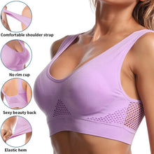 Load image into Gallery viewer, Seamless Mesh Women Sports Bras Fitness Gym Running Underwear Shockproof Bra Wireless 6XL Plus Size Crop Top Breathable Yoga Bra
