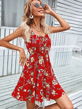 Load image into Gallery viewer, Sexy Floral Print Short Dress Women Summer Fashion Black Backless Beach Sundress Casual Sleeveless Lace-up New In Dresses 2024
