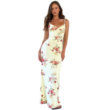 Load image into Gallery viewer, Dulzura Sexy Y2K Clothes Floral Print Sleeveless Backless Bodycon Maxi Dresses For Women 2023 Club Birthday Party Elegant Outfit
